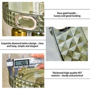 Multifunctionele Draaiende Makeup- en Huidverzorgingsorganizer voor Badkamer en Slaapkamer met Grote Capaciteit