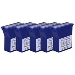 5 stuks Inkt patronen blauw voor de Pitney Bowes DM50, DM55 NetSet2 frankeermachine