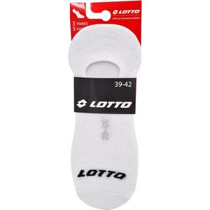 6 paar LOTTO FOOTIES WIT 43-46 Unisex