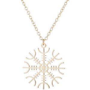24/7 Jewelry Collection Sneeuwvlok Ketting - Goudkleurig