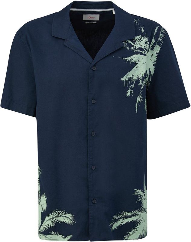 s.Oliver - Hemd - Katoenmix - Casual - Korte Mouwen