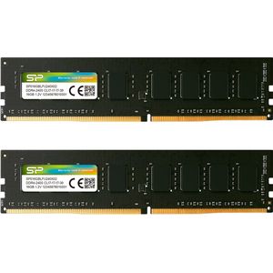 Silicon Power - Desktopgeheugen - DDR4 - 32GB (2x16GB) - 2400MHz - CL17 - UDIMM - SP032GBLFU240X22
