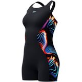 Speedo - Eco+ Digital Printed Legsuit - Sportbadpak - Zwart - Blauw - Rood