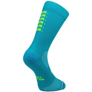 Sporcks - Just Run - Hardloopsokken - Blauw Groen - Verhoogde Ondersteuning