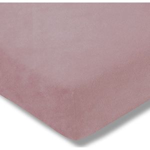 Estella Velours Hoeslaken 200x200cm - Zacht & Warm - Kleur: Veenbes