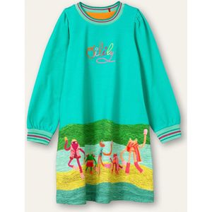Oilily Dejavu - Jurk - Meisjes - Groen - 86/24m