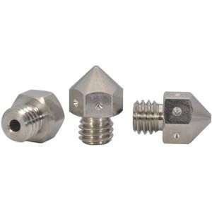 Hoge Precisie Roestvrij Staal MK8 Nozzle 0.4mm voor 3D Printers