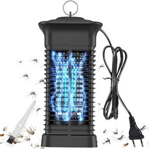Muggenvanger – Muggenlamp Voor Binnen, Slaapkamer En Tuin – Muggenvanger Elektrisch – Vliegenvanger – Insectenlamp – Vliegenlamp - Zwart
