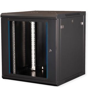 VALUE 19 inch wandbehuizing 12HE, 600x600 mm zwart, bouwpakket