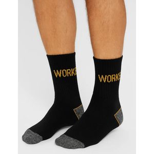 Gianvaglia - Korte Werk Sokken - Zwart - 10-paar - Badstof Zool