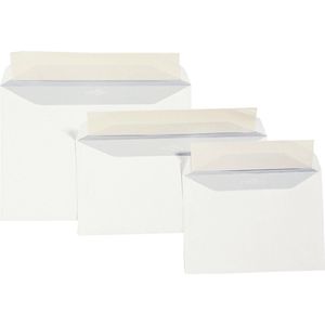 DULA EA5 Enveloppen - 156 x 220 mm - 250 stuks - Wit - Zelfklevend met plakstrip - 80 gram