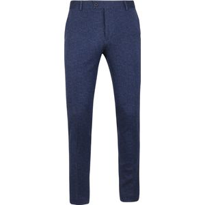 Suitable - Pantalon Jersey Melange Donkerblauw - Slim-fit - Pantalon Heren maat 56