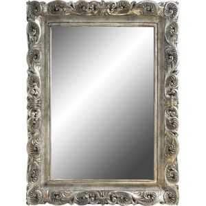 PTMD Queenly silver chic poly rectangle mirror
