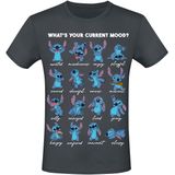 Lilo & Stitch - What's Your Current Mood? - T-shirt - Grijs
