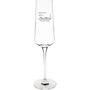 Gegraveerde Champagneglas 27cl Harderwijk