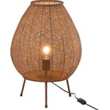 J-Line tafellamp Oosters - metaal - bruin - large