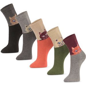 Alpaca-wollen sokken (Maat 36-41) - 3 Paar - Thermo - Random Mix - Dikke sokken - Warme sokken - Winter sokken - American Alpaca - Vrouwen