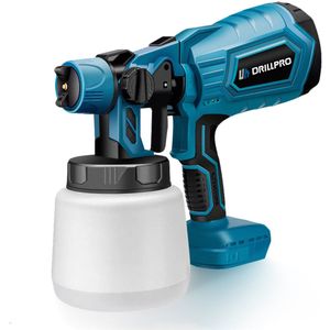 Verfspuit - Verfpistool - 1000ML Draadloze Elektrische Verfspuit voor Thuisgebruik – Draagbare Airbrush voor Meubels, Staalcoating - met 1 Accu
