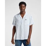 Lee Camp 2 Pocket Relaxed Fit Overhemd Met Korte Mouwen Wit M Man