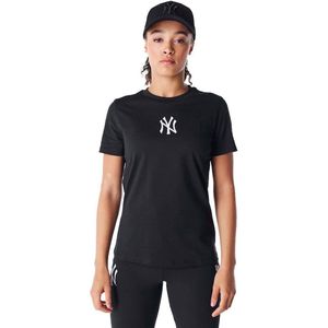 New Era Mlb Le Regular New York Yankees T-shirt Met Korte Mouwen Zwart L Man,Vrouw