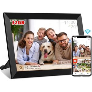 Solacis Digitale fotolijst - Digitale fotolijsten - Digitale fotokader - Digitale fotolijst met wifi - Must have voor in huis!