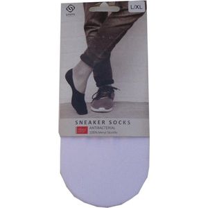 Steps | 5 Pack | sneaker sokken Dames | sneaker sokken heren | sneaker sokken | Footies | Wit | S/M | Maat 35-38