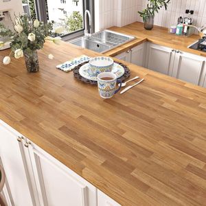 Provento - Zelfklevend Behang Hout Effect Vinyl Wrap Meubels Keuken Teller 40cm X 300cm