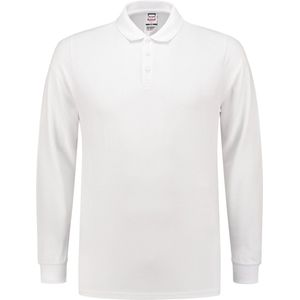 Tricorp 201017 Poloshirt Fitted 210 Gram Lange Mouw - Wit - XXS