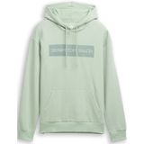 TOM TAILOR DENIM - Sweatshirt - Petrol - Capuchon met Trekkoord