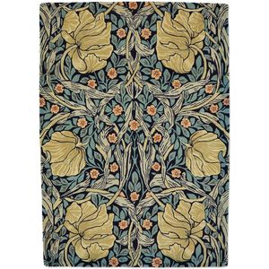 Vloerkleed Morris & Co Pimpernel Indigo 28818 - maat 250 x 280 cm