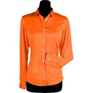 Disco Blouse Dames - Dames Blouse - Hippie Blouse - Disco Blouse - Oranje - Maat 3XL