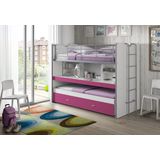 LUCEVI - Bonny Stapelbed 90x200cm - Roze