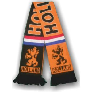 Sjaal Oranje/Zwart Holland - Voetbal Sjaal - EK/WK - Koningsdag - Een Stuk - One Size