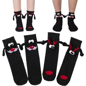 Kerstsokken - Warme Wintersokken - Dikke Sokken voor Koud Weer - 2 Paar - Heren en Dames - Rood-Zwart