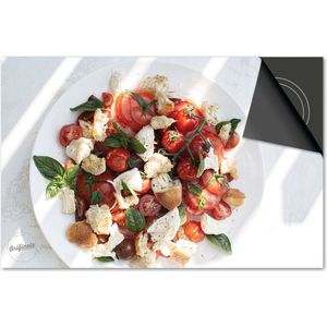 Inductie beschermer 90x52 - afdekplaat inductie mat - Dietrix Kookplaat beschermer - Base - Food - Salade met tomaten