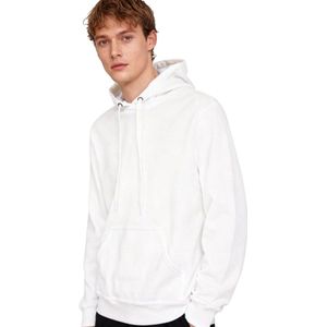 Spier Wit Relax Fit Hoodie - Heren - Trui - Vest - Katoen - Maat XS