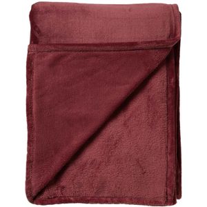 Dutch Decor - BILLY - Plaid - Merlot - 150x200 cm - Flannel Fleece
