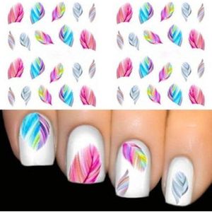 Nail art stickers Veren 12 vellen