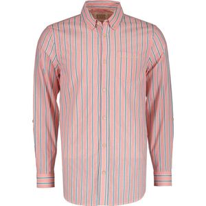 Scotch & Soda Dobby Stripe Roll Up Sleeves Heren Overhemd - Maat S