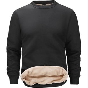 Heren Fleece Gevoerde Sweater voor Winter - Warme en Comfortabele Pullover