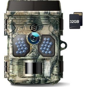 Equivera Wildcamera voor Buiten - Wildcamera - Met Nachtzicht - Wildlife Camera - Bewegingsdetector - Hoge Kwaliteit Beeld