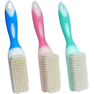 Roellgs 3 Piece Cleaning Brush Soft Brush Household Shoe Brush Washing Brush with Comfortable Grip Portable Cleaning and Washing Brush