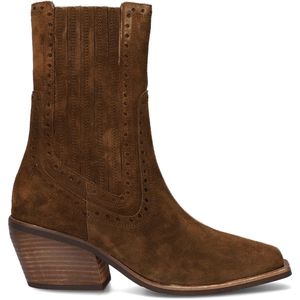 VIA VAI Eveline Cass Chelsea boots dames - Enkellaarsjes dames - Bruin - Maat 36