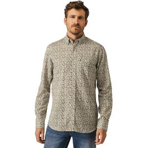 State of Art - Overhemd - Groen - Allover Print - Regular Fit