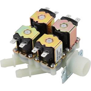 DC 12V DN20 G3/4"" 1 in 4 Solenoid Plastic Normally Closed Valve Drainage Water Valve
