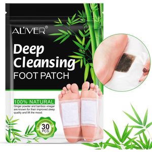 Aliver Detox Voetpleisters - 30 stuks – 2 Weken Detoxkuur – Deep Cleansing Foot Patch - Voetverzorging – Afvallen – Afslankpleisters