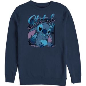 Lilo & Stitch - Stitch Square - Sweatshirt - Marineblauw