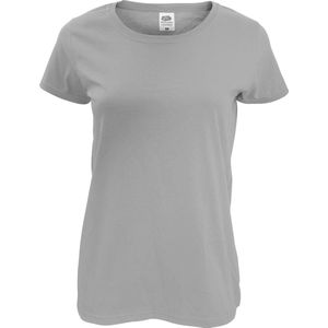Fruit Of The Loom Dames/ Vrouwen Dames-Fit Original T-Shirt met Korte Mouwen (Heather Grijs)