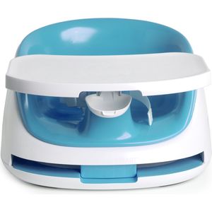 Prince Lionheart bebePOD Booster Wit Base | Comfortabel | Verwijderbaar Dienblad | Dual Strap Systeem | Draagbaar | Anti-Slip Base - Glacier