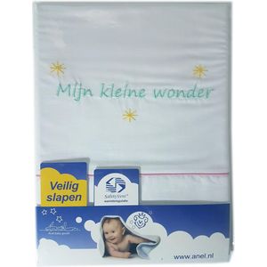 ANEL - Ledikantlaken - Tekst: ""Mijn Kleine Wonder"" - Formaat: 100x135cm